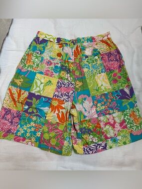 Lilly Pulitzer Patchwork Shorts, size 14